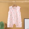 thumbnail image 2 of kpoplk Newborn Baby Boy Girls Clothes Summer Outfits Infant Short Sleeve Romper Jumpsuit Bodysuit Cute Newborn Clothes Size 0-6 Months,Pink, 2 of 4