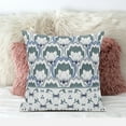 thumbnail image 3 of Lotus Indoor/Outdoor Pillow with Removable Cover in White Gray Blue18x18, 3 of 5