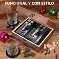 thumbnail image 4 of ALKDHDU Kit Vasos para Whisky,Incluye 2 Vasos Whisky,8 Piedras para Whisky,2 Posavasos de Piedra,32 Piezas de ajedrez,1 Bolsa de Mano,1 Pinza de Acero y Caja de Almacenamiento,Kit Regalos para Hombre, 4 of 9