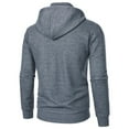 thumbnail image 6 of FRSASU Men Half Zip Hoodie Fleece Lightweight Mens Half Zip Pullover Long Sleeve Hooded Sweatshirt with Pockets Dark Gray, 6 of 6