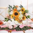 thumbnail image 2 of Juego de flores artificiales, decoración de Pascua, flor falsa para ramo de novia de boda DIY, decoración de centros de mesa, decoración de arreglos florales, 2 of 5