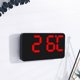 thumbnail image 4 of Inteprter Reloj de pared LED con alarma dual, brillo ajustable y visualización de fecha controlada por voz 5. Dual Decoración del hogar Estilo 2, 4 of 6