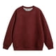 thumbnail image 1 of Blusas y camisas de manga larga con cuello redondo para hombre, sudadera holgada con cuello redondo de color liso, blusa de poliéster para hombre, 1 of 3
