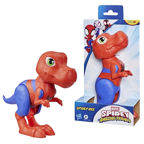 Marvel Spidey and His Amazing Friends Spidey-Rex Dinosaur Toy, 9” Supersized Action Figure, Ages 3 
