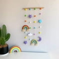 thumbnail image 2 of LINLIN Rainbow Wall Hanging Decoration Handmade Moon Star Cloud Home Decor Boho Photo Display Wall Art Ornaments for Bedroom Window Nursery Baby Kids Children Rooms, 2 of 5