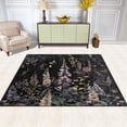 thumbnail image 2 of Yayeee Area Rugs for Living Room 6.7'x4.8' Non Slip Washable Bedroom Floor Carpet, Dark Flowers Pattern, 2 of 5
