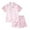Light Pink, variant on Angala Valentine's Day Cartoon Animal Print Kids Summer Pajama Soft Viscose Short Sleeve Shorts Homewear Outfit For Girls And Boys Cozy Stylish Boys Girls Outfits 4-5 Years