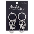 thumbnail image 2 of Key Rings with Lobster Hook, Silver 2pc, 2 of 2