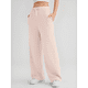 thumbnail image 2 of Pantalones Deportivos Holgados de Cintura Alta para Mujer, Color Albaricoque S, 2 of 5