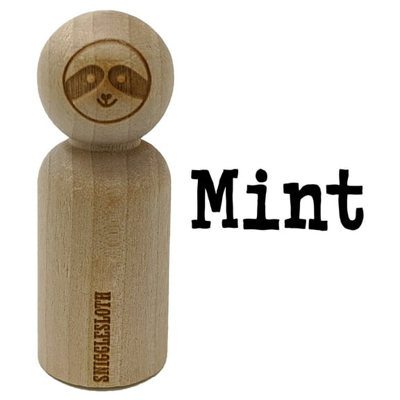 Mint Herb Fun Text Rubber Stamp for Scrapbooking Crafting Stamping - Small 3/4 Inch