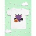 thumbnail image 3 of Cute Spookitty W Pumpkin. T-Shirt Infant -Image by Shutterstock,  6 Months, 3 of 4