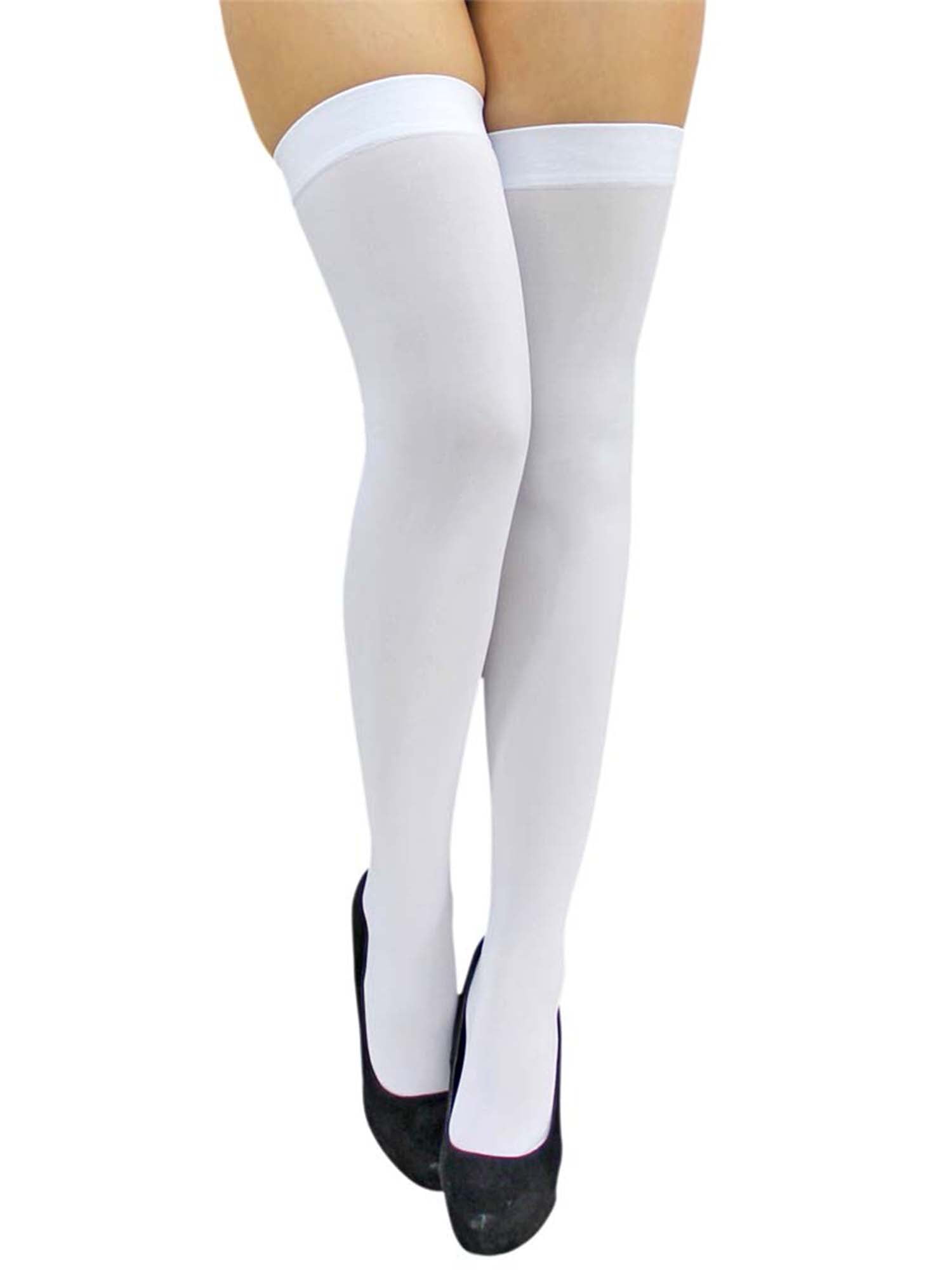 Berkshire nude White thigh high stockings size a exciting! 
