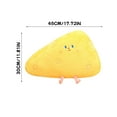 thumbnail image 3 of 17.72Inch Large Cheese Plushies Stuffed Animals, Kawaii Soft Plush Throw Pillow, Perfect Christmas New Year Birthday Valentines Easter Gifts, Easter Basket Stuffers, 3 of 9