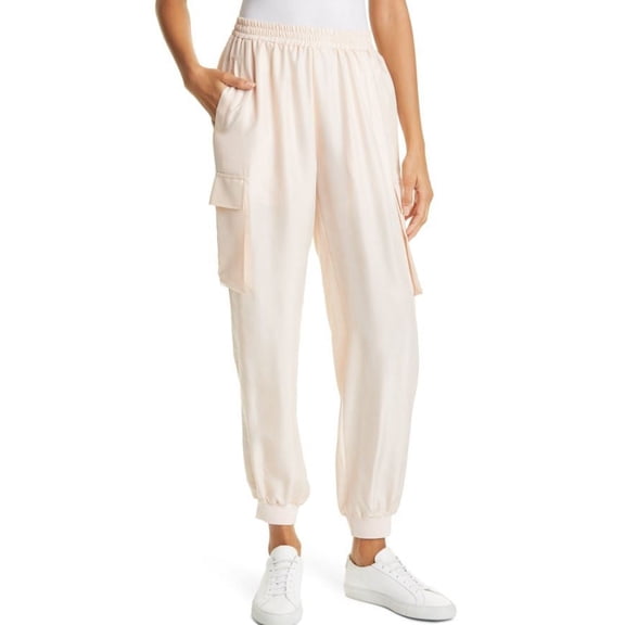 Nicole Miller Women's Blush Silk Jogger, Petite
