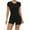 Black, variant on Women Strappy Unitard Playsuit Short Sleeve Stretchy Bodycon All in One Seamless Jumpsuit One Piece Yoga Romper Workout Sport Playsuits Butt Lifter Seamless Bodysuits