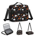 thumbnail image 5 of Basketball and Silhouette Black Pattern Bento School Insulated Lunch Bag Box with Shoulder Strap and Bottle Holder, 11" X 9.5" X 3.5", 5 of 5
