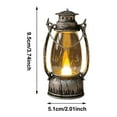 thumbnail image 3 of Battery Operated Flickering LED Lantern with Vintage Design - Indoor Outdoor Camping Party Lighting Lamp, 3 of 5