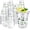 Black, White, Green, variant on 45 Pcs Golf Party Supplies Bulk Clear Plastic Cups 16oz Disposable Let's Par-tee for Home Sports Golf Ball Themed Birthday Bachelor Party Supplies Favors (Blue)