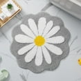 thumbnail image 4 of Yaouit Cute Grey Flower Bath Mat Soft Bathroom Rugs Absorbent Non-Slip Bathroom Mat, Small Round Bath Rug Decor for Bathroom Bathtub Bedroom Kitchen Decor, 4 of 8