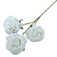 thumbnail image 2 of Single Artificial Red Rose 20 Inch Realistic Silk Flower For Anniversary Wedding Home Decor Classic Long Stem Faux Rose For Vase, 2 of 9