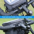thumbnail image 5 of Bike Handlebar Bag, 5L Large Bicycle Front Storage Pouch Bag Bike Front Phone Bag Mountain Bike Crossbar Front Bag Bicycle Frame Bag, 6.5 inch Transparent Pouch with Shoulder Strap, 5 of 9