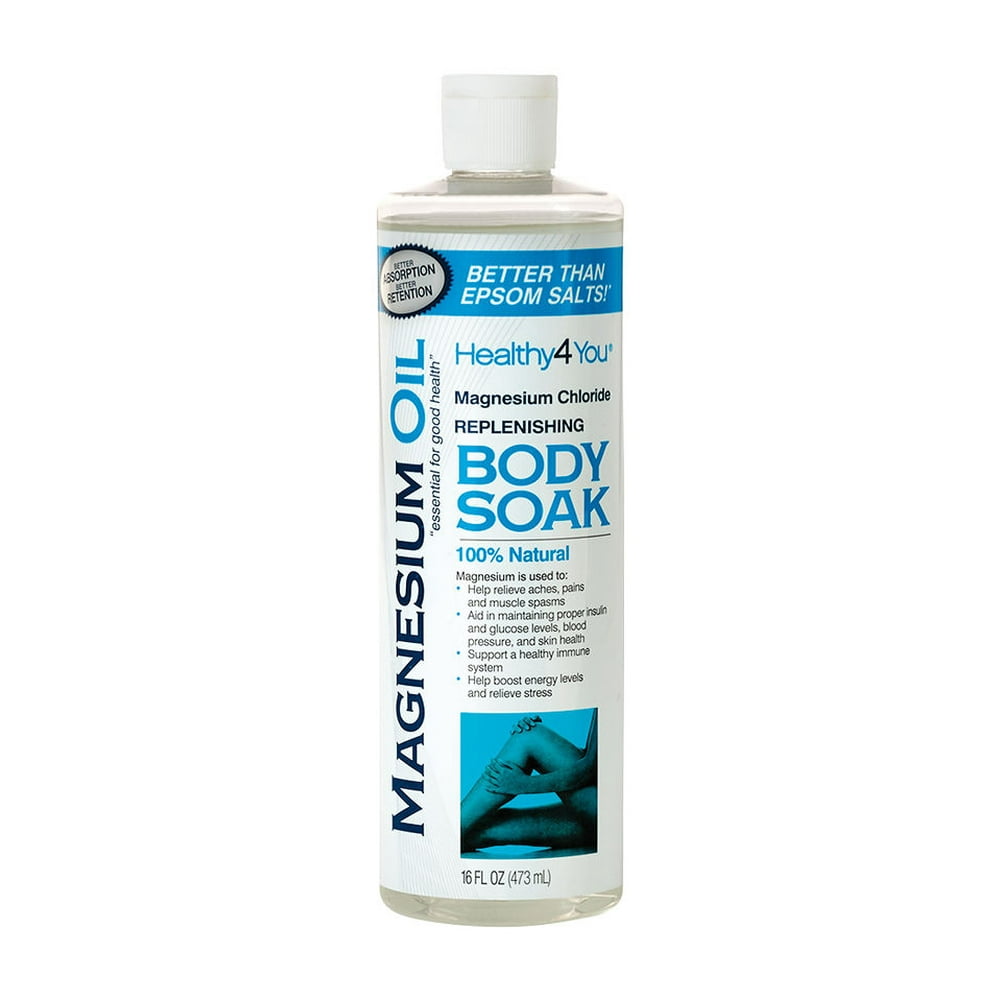 Healthy 4 You Magnesium Oil Body Soak, 16 Oz