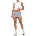 thumbnail image 4 of Faithtur Women's Summer Mini Cargo Skirt Solid Color Low Waist Short Streetwear Drawstring Skirt, 4 of 7