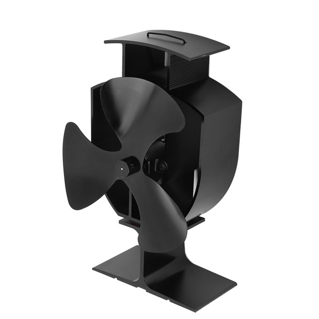 3 Blades Fireplace Fan, Efficient Heat Transfer Device Fireplace Fan High Temperature Resistance Ultra Quiet For Buring Stove