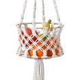 thumbnail image 4 of CPDD Macrame Fruit Basket Hanging - Boho Macrame Produce Hammock, Bohemian Vegetable Holder Kitchen Fruit Storage Organizer Decorative Boho Decor for Kitchen, 4 of 7