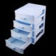 thumbnail image 4 of Habitación Sala De Plástico 4 Capas Cosméticos Calcetín Joyería Caja De Almacenamiento Caja De Luz Azul Unique Bargains sistemas de organización y almacenamiento de armarios, 4 of 4