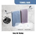 thumbnail image 3 of Agkxhdec Juego De Accesorios De Baño De 4 Piezas: Juego De Accesorios De Baño Cromado Barra Para Toallas Anillo Para Toallas Soporte Para Papel Higiénico Gancho Para Bata Montado En La Pared Instalaci, 3 of 5