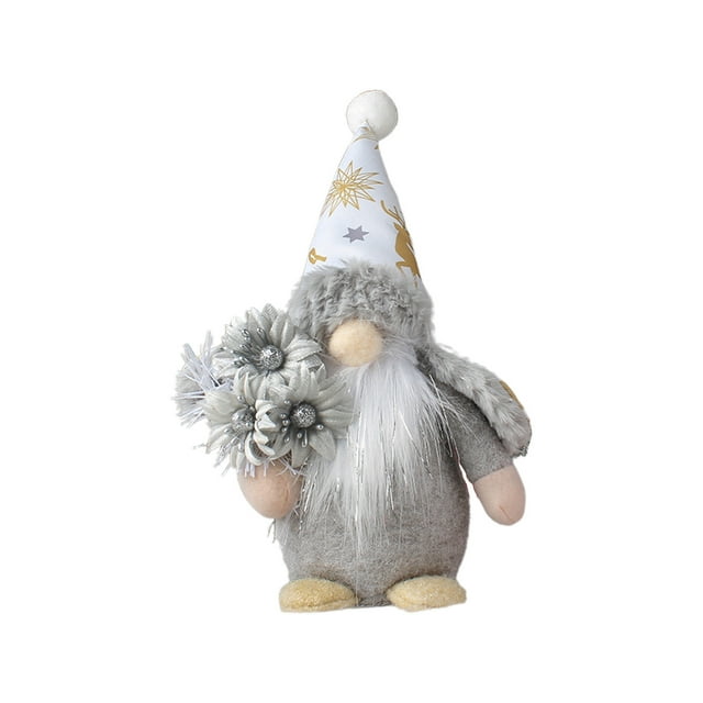 Muñeco de lingotes con capucha y sin rostro, creativo, de pie, de Papá Noel, para decoración de escritorio