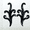 Black, variant on Expo Int'l Scroll Sequin Applique/Patch Pack of 2