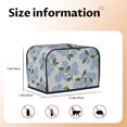 thumbnail image 4 of Funda para tostadora de 2 rebanadas con diseño floral, funda protectora contra el polvo y las huellas dactilares para pan, de poliéster, fundas para pequeños electrodomésticos de cocina, 4 of 6