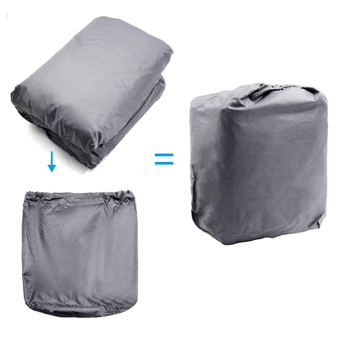 210D Waterproof Trailerable V-Hull Boat Cover, Gray