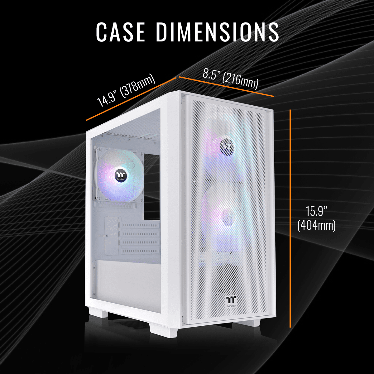 Thermaltake Gaming Desktop PC NE R76-H16 AMD Ryzen 7 5700 16GB DDR4 1TB SSD AMD Radeon RX 7600