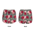 thumbnail image 3 of KLL Rose Flowers Pattern Shorts Women,Athletic Shorts High Waisted Running Shorts Pocket Sporty Short Gym Elastic Workout Shorts-X-Large, 3 of 7