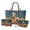 Green and Brown - Horse Sunflower Butterfly, variant on DISNIMO Dachshund Dog Print Handbag and Wallet Set Sunflower Butterfly Print Tote Shoulder Bag with Make Up Bag Fashion Top Handle Handbag for Daily Use
