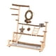 thumbnail image 4 of Parque infantil para loros,Parque infantil para pájaros Puesto de juegos para loros de madera Juguete para masticar,Puesto de juegos para loros con escalera Juguete para ejercicios de, 4 of 9