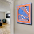 thumbnail image 3 of YTF NCAA Boise State Broncos 3D Logo Series Wall Art 12X12, 3 of 5