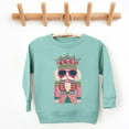thumbnail image 3 of Pink and Teal Nutcracker Patchwork Print - Toddler Graphic Sweatshirt and Youth Graphic Sweatshirt, 3 of 19