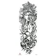 thumbnail image 3 of 8 hojas grandes de brazo completo dragón flor animal manga tatuajes temporales para hombres y mujeres, estilos aleatorios adolescentes antebrazo hombro 3D temperatura impermeable tatuaje falso pegatin, 3 of 5