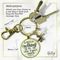 thumbnail image 5 of Be Anxious for Nothing Gutsy Goodness Bronze Keychain Believer Reminder Message Jewelry Bird Charm, 5 of 8