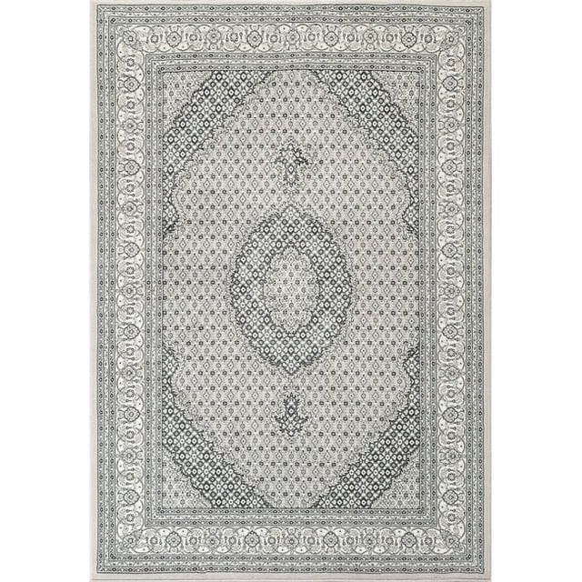 Dynamic Rugs AN28572049666 2 ft. 2 in. x 7 ft. 7 in. Ancient Garden 57204 Rectangle Traditional Area Rug - 9666 Soft Grey & Cream