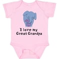 thumbnail image 3 of Inktastic I Love My Great Grandpa Elephant Boys or Girls Baby Bodysuit, 3 of 5