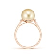 thumbnail image 2 of ANGARA Golden South Sea Cultured Pearl and Diamond Bypass Ring in 14K Rose Gold for Women | June Birthstone, Birthday, Anniversary, Jewelry Gift for Women | Pearl Ring, 2 of 8