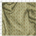 thumbnail image 4 of Soimoi Leaf Print,Cotton Cambric, Quilting Fabric Sold by The Yard 42 Inch Wide, Medium Weight Cotton Fabric, SewingSupplies, Olive Green, 4 of 6