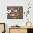 thumbnail image 6 of Kdxio Ho Ho Ho Merry Christmas Pattern Canvas Wall Art for Living Room Wall Decor for Bedroom Bathroom Modern Framed Canvas Art Prints Ready to Hang,Horizontal, 6 of 6