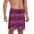 thumbnail image 2 of Honeii Snowflakes And Christmas Print Men's Pajama Sleepwear Shorts - a comfy pajama bottom and lounge short for Relaxed Home Wear-XX-Large, 2 of 6