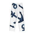 thumbnail image 4 of Disketp Navy Blue Anchor Men'S Pajama Pants - Ultra Soft Fleece Sleep And Lounge Pants (Size: S-Xxl), 4 of 9